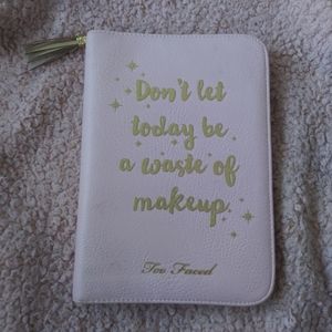 Too faced planner zip up binder pink makeup